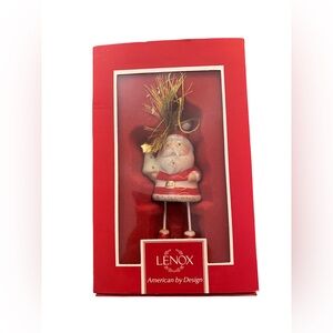 LENOX AMERICAN BY DESIGN "SANTA'S CHIME" CHRISTMAS‎ BELL ORNAMENT - New Open Box